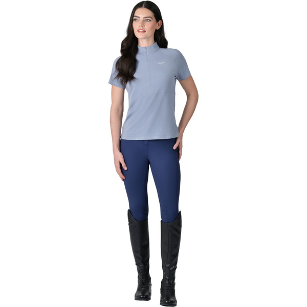 2026 WeatherBeeta Womens Bamboo Short Sleeve Performance Base Layer 1028843021 - Blue Stone